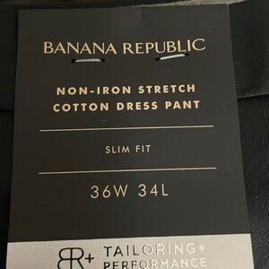 Banana republic NWT non iron stretch cotton dress pant, slim fitNew with tags